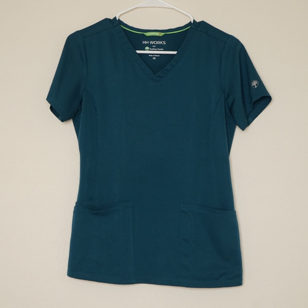 HH Works Teal Scrub Top